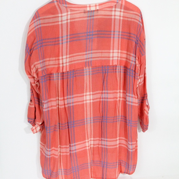 Nine West Plaid Shirt Women NEW Top Blouse - Picture 5 of 7